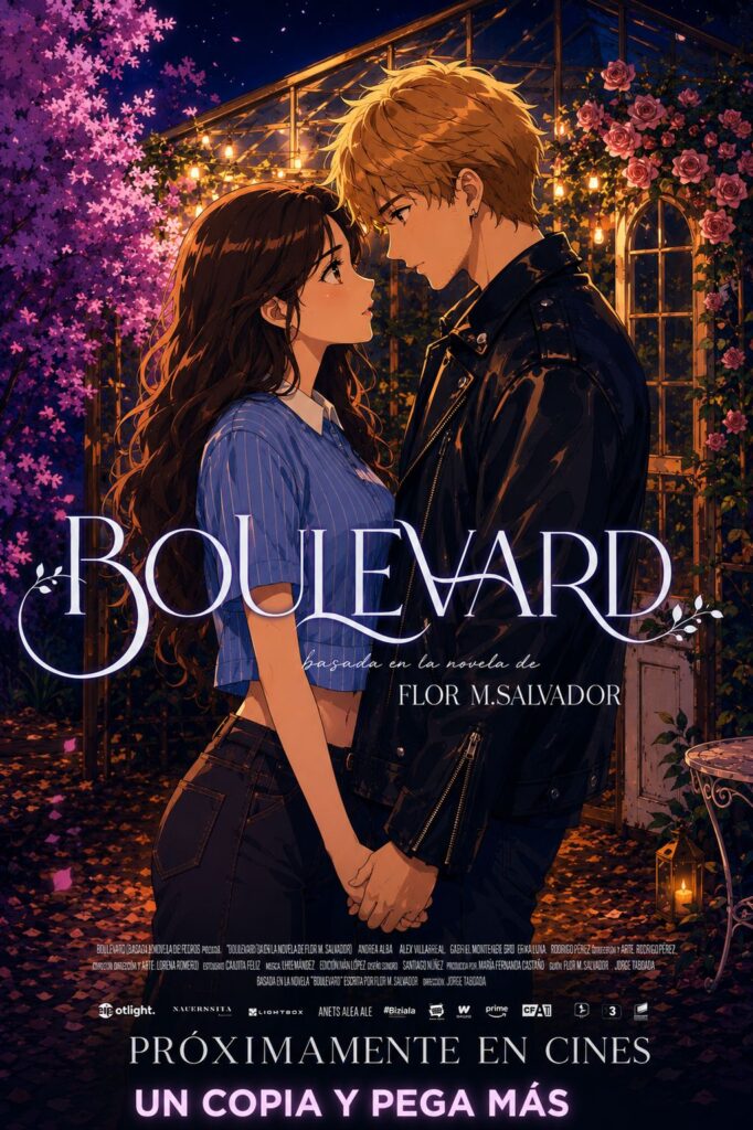 Luke y Hasley, protagonistas de la película española Boulevard, en una escena del drama romántico adolescente.